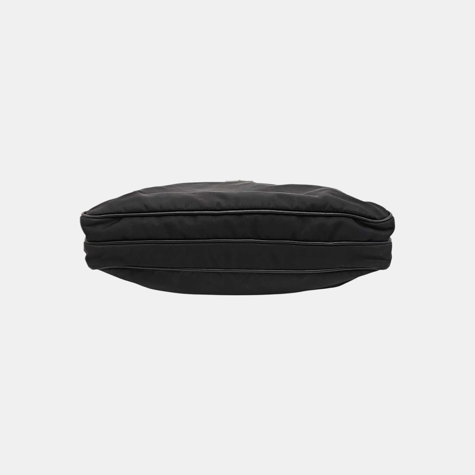 Nylon Shoulder Bag Black