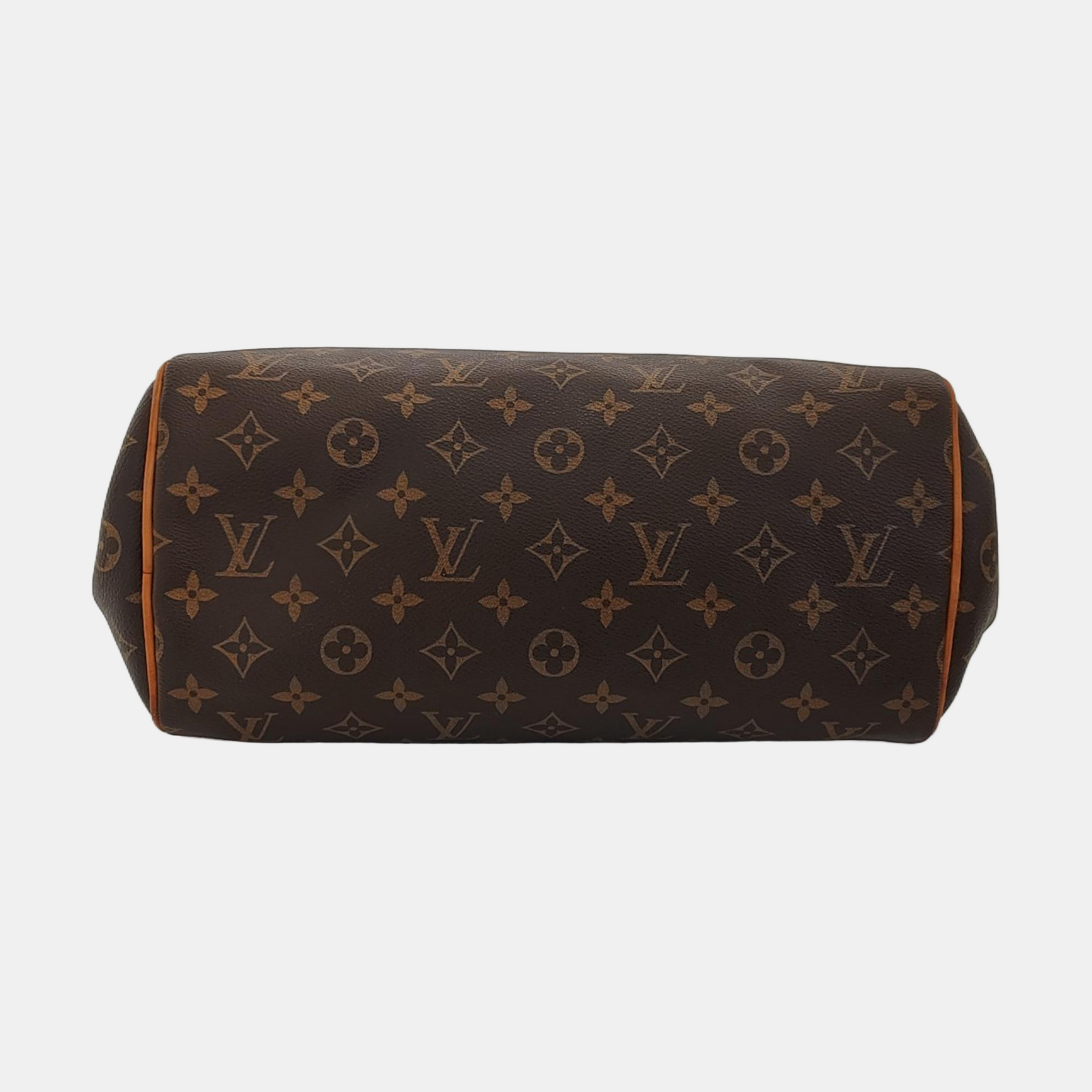 MONTORGUEI PM Monogram Coated Canvas Brown