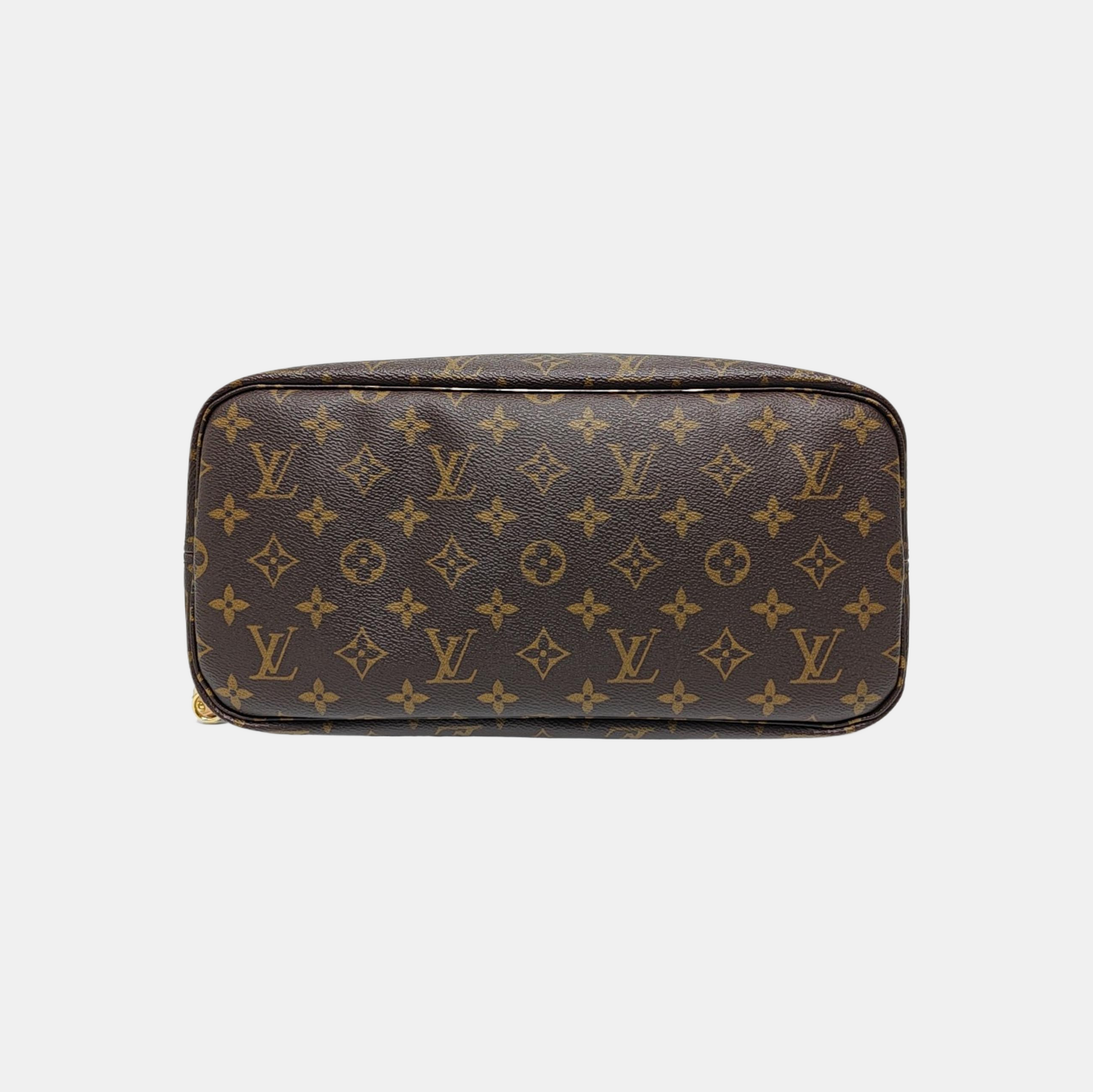 NEVERFULL MM Monogram Coated Canvas Brown