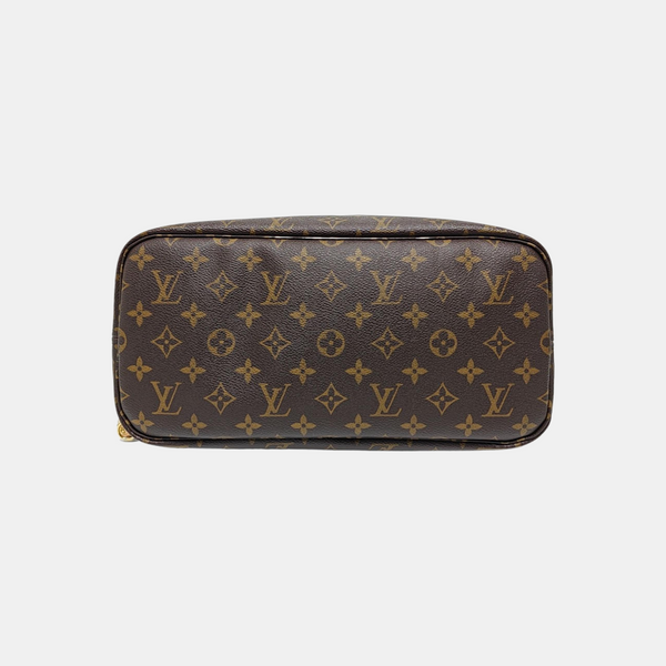 NEVERFULL MM Monogram Coated Canvas Brown