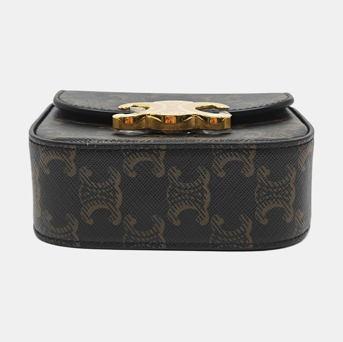 Authenticated pre-owned  TRIOMPHE Mini Coated Canvas Black - Shoulder Bag at Looply