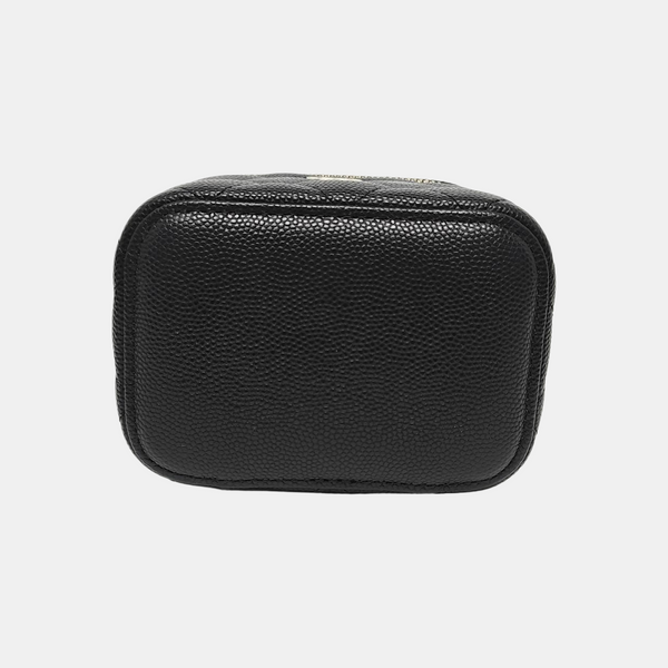 VANITY CASE Mini Quilted Grained Calfskin Black
