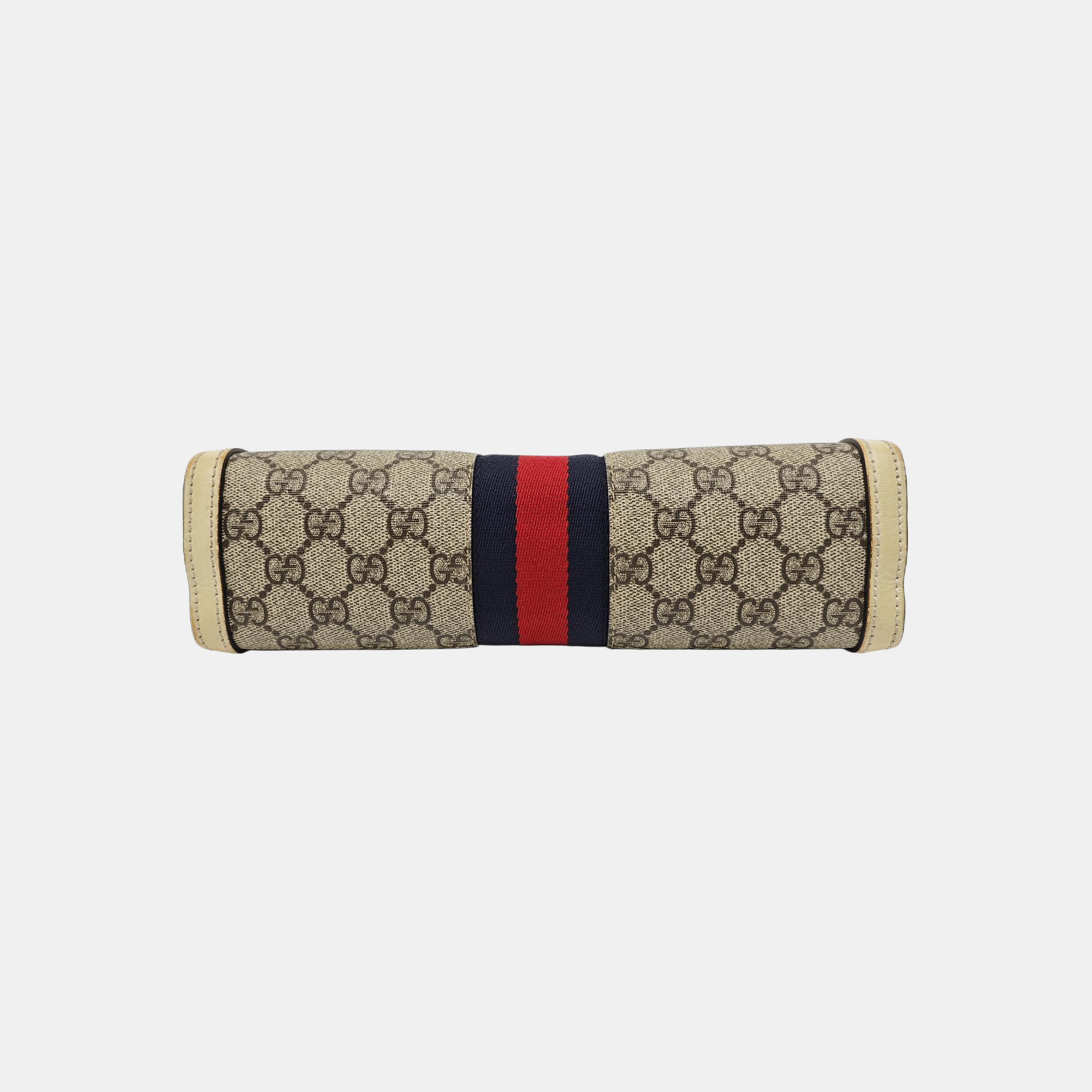 Ophidia Small Monogram Coated Canvas Beige