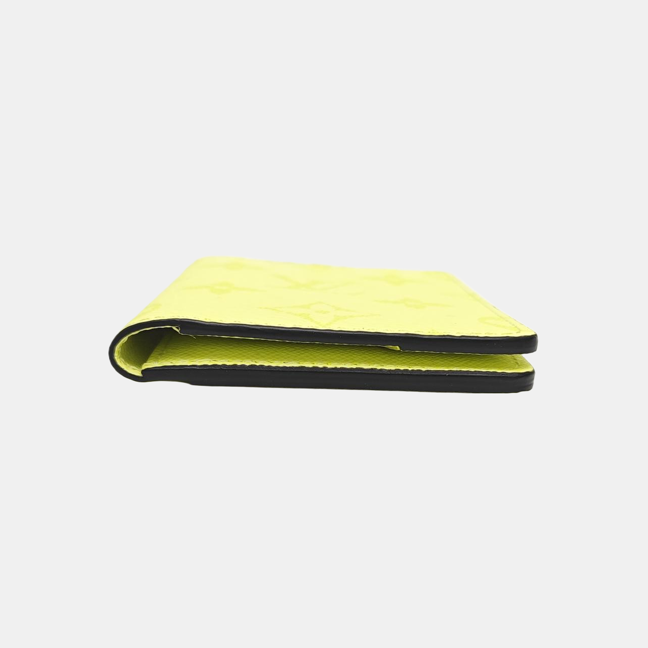Monogram Coated Canvas Card Holder Yellow
