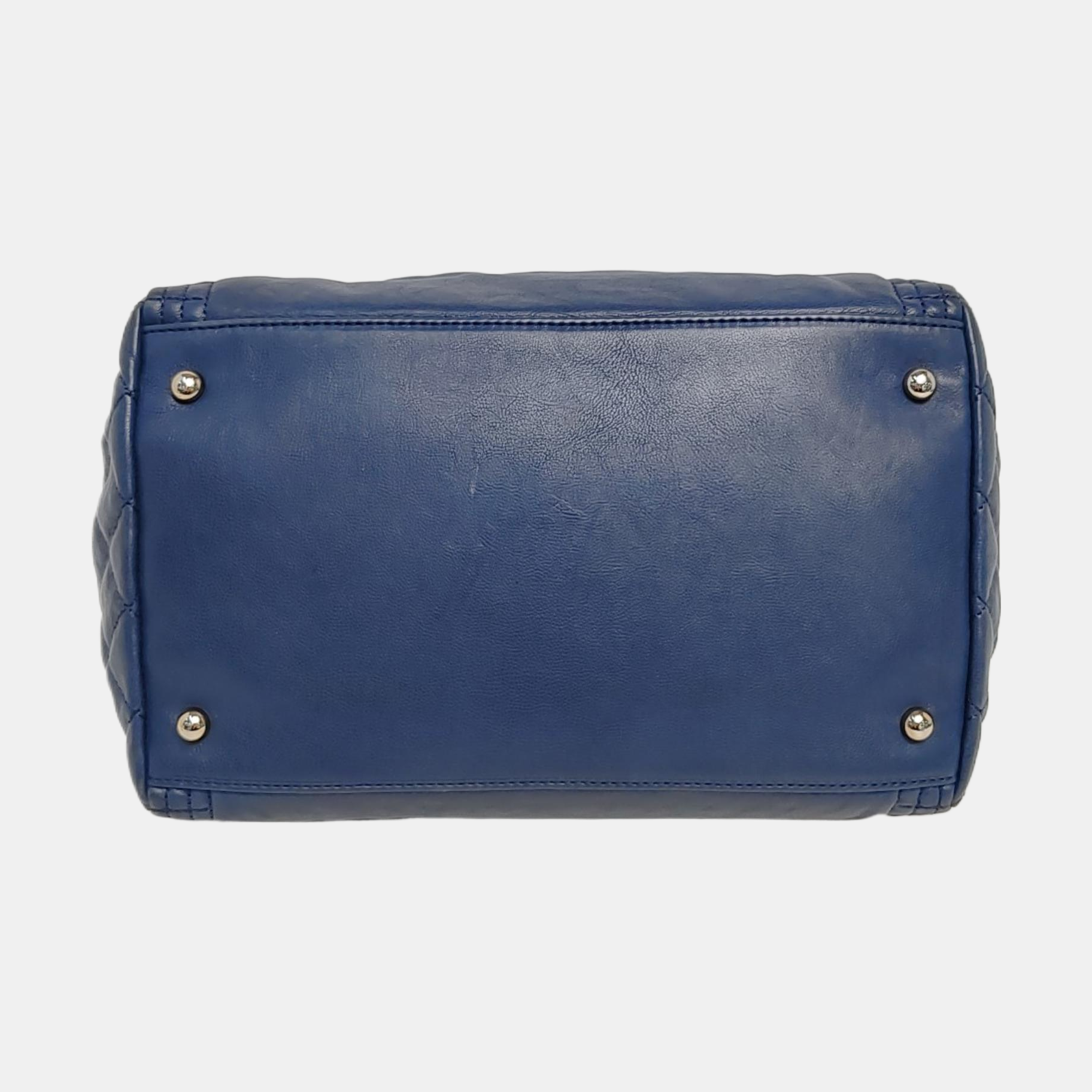 Quilted Calfskin Blue