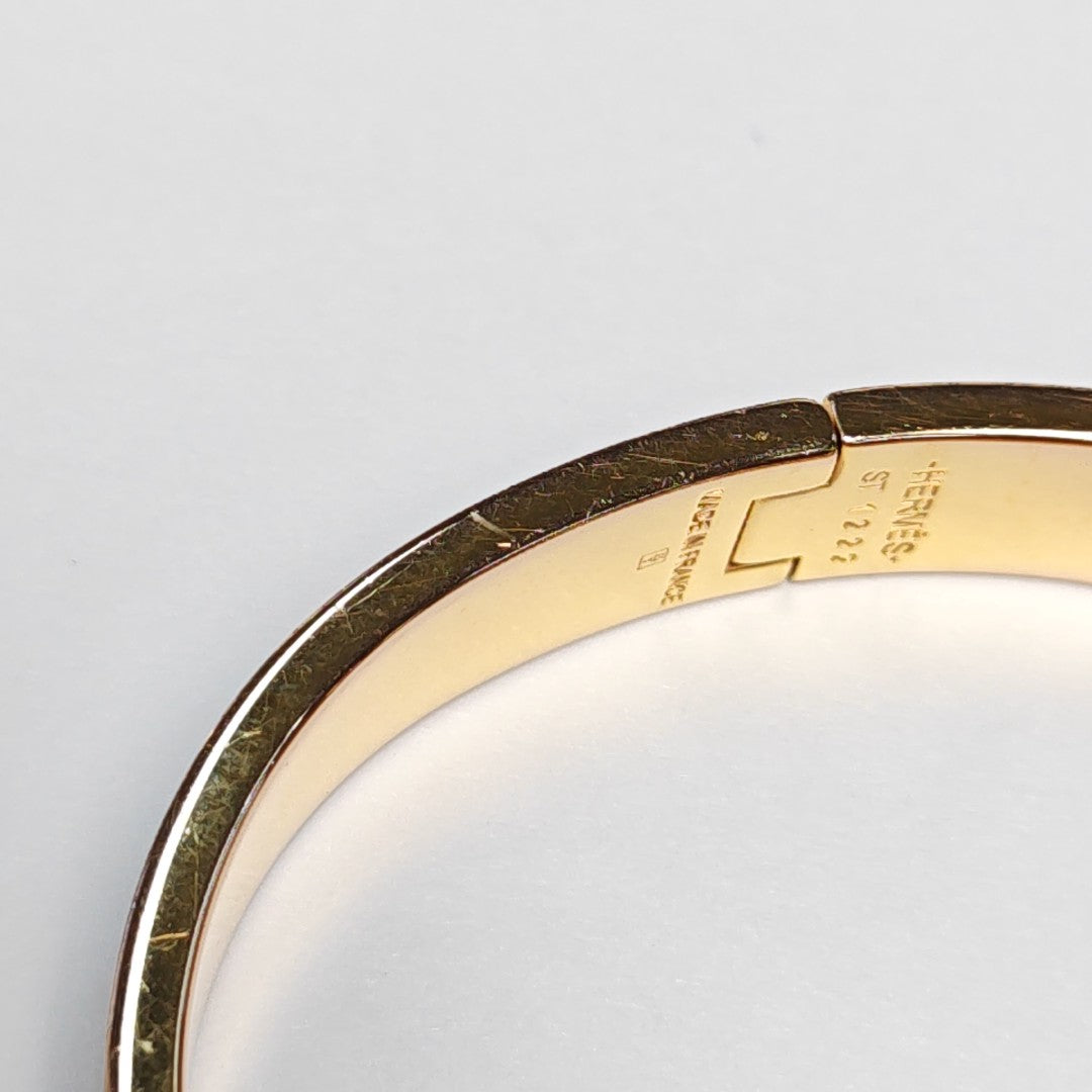 Clic H Metal Gold Bangle