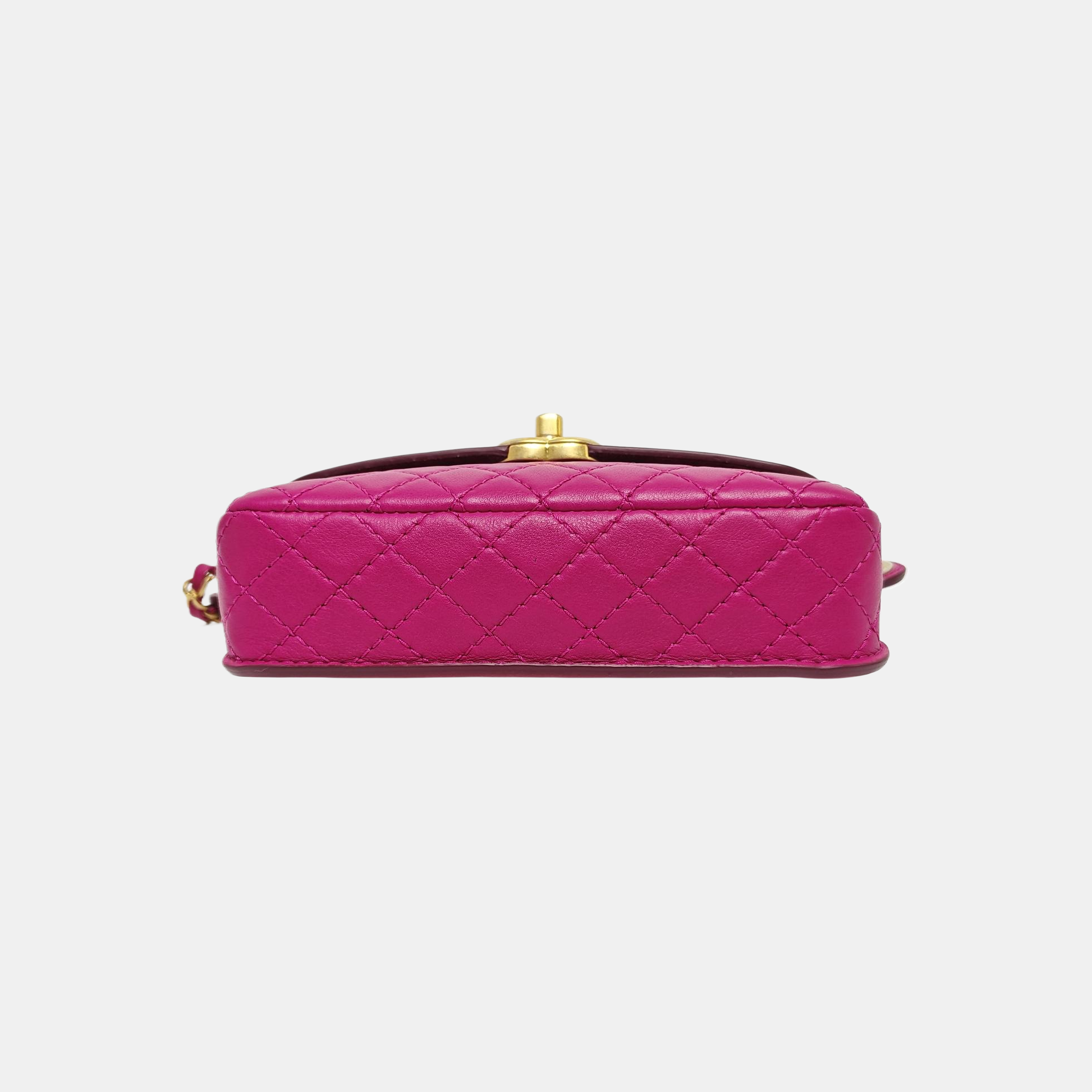Quilted Calfskin Shoulder Bag Pink