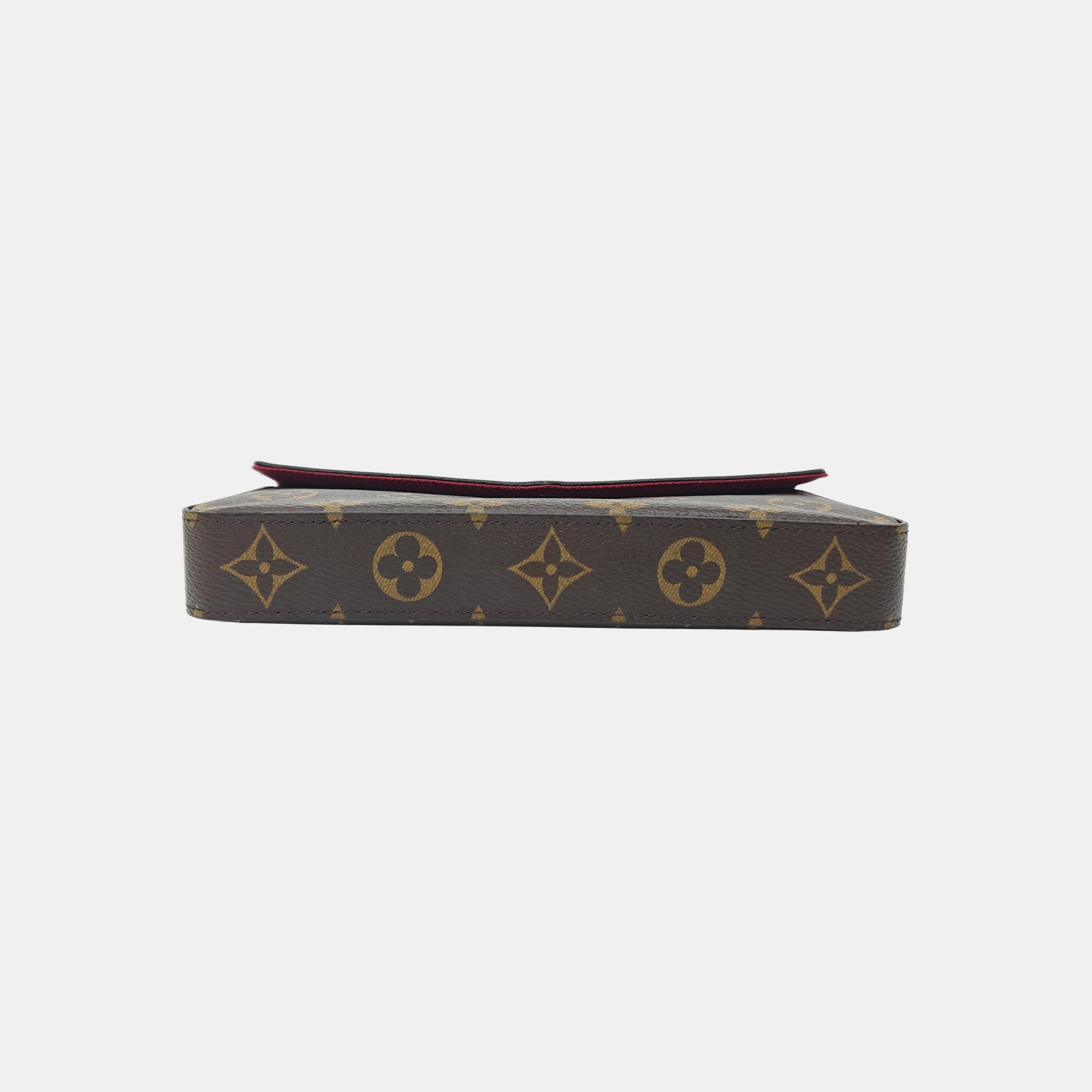 FÉLICIE Monogram Coated Canvas Brown