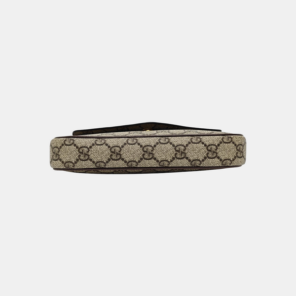 Ophidia Small Monogram Lona Revestida Beige