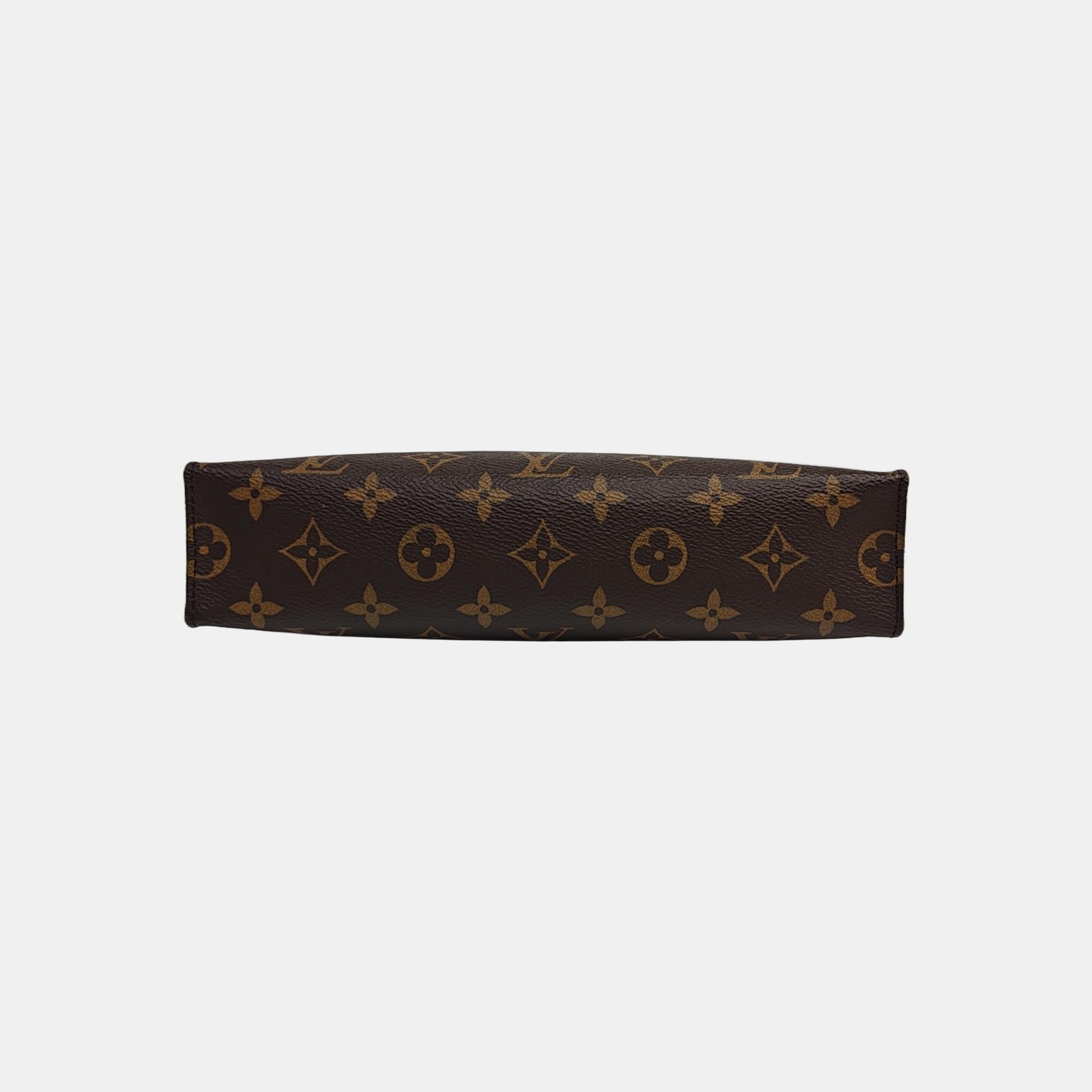 TOILET POCKET 26 Monogram Coated Canvas Brown