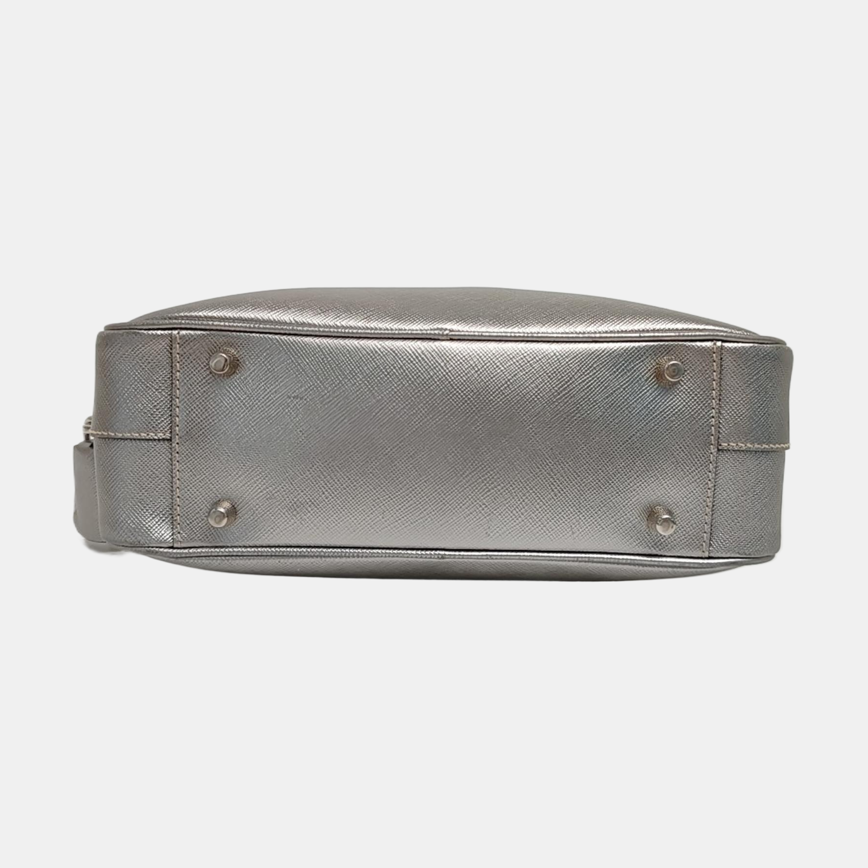 Bauletto Saffiano Saffiano Calfskin Silver