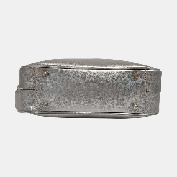 Bauletto Saffiano Saffiano Calfskin Silver