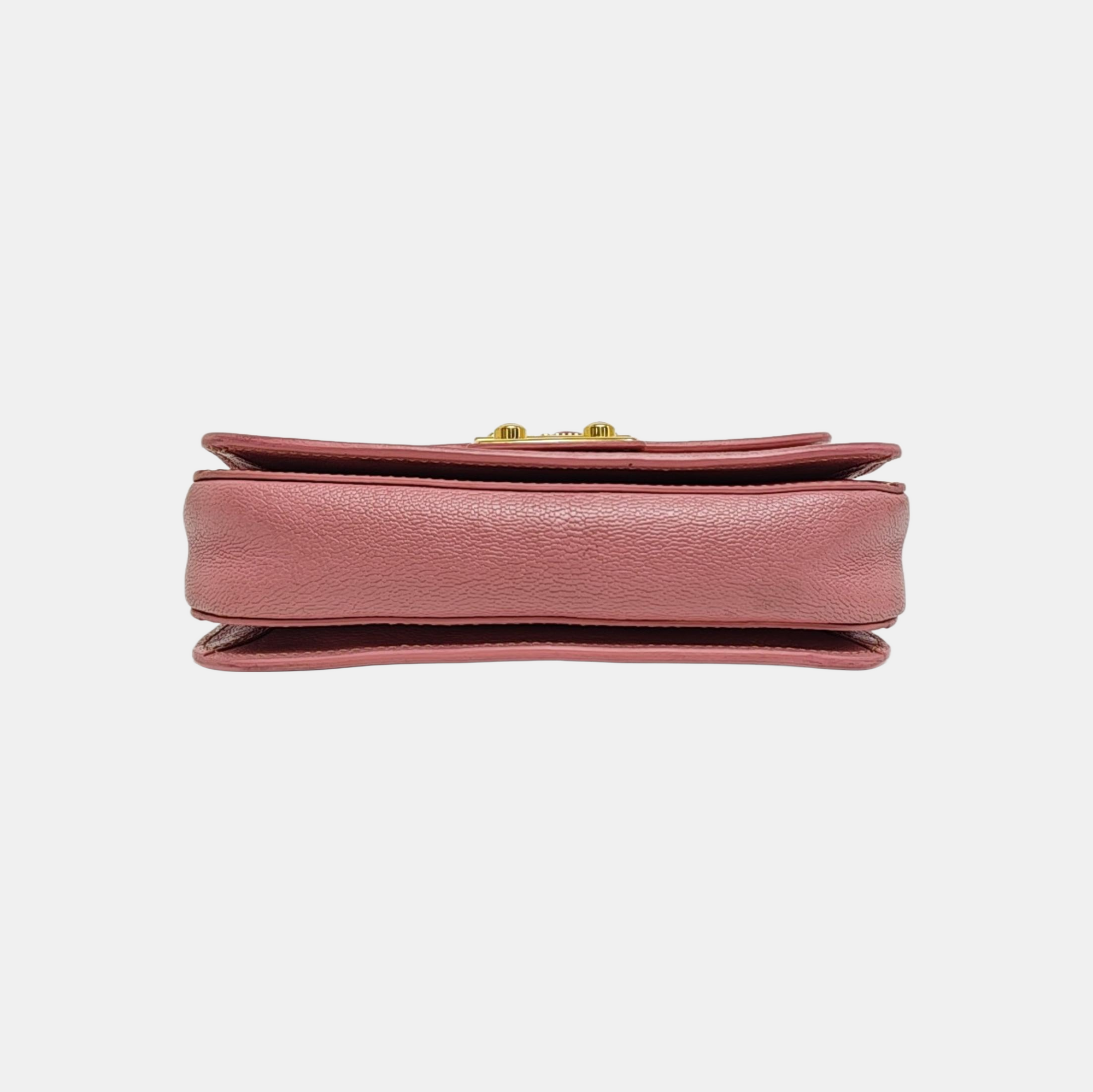 Calfskin Shoulder Bag Pink