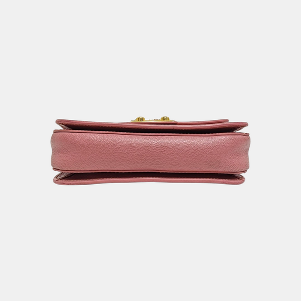 Calfskin Shoulder Bag Pink
