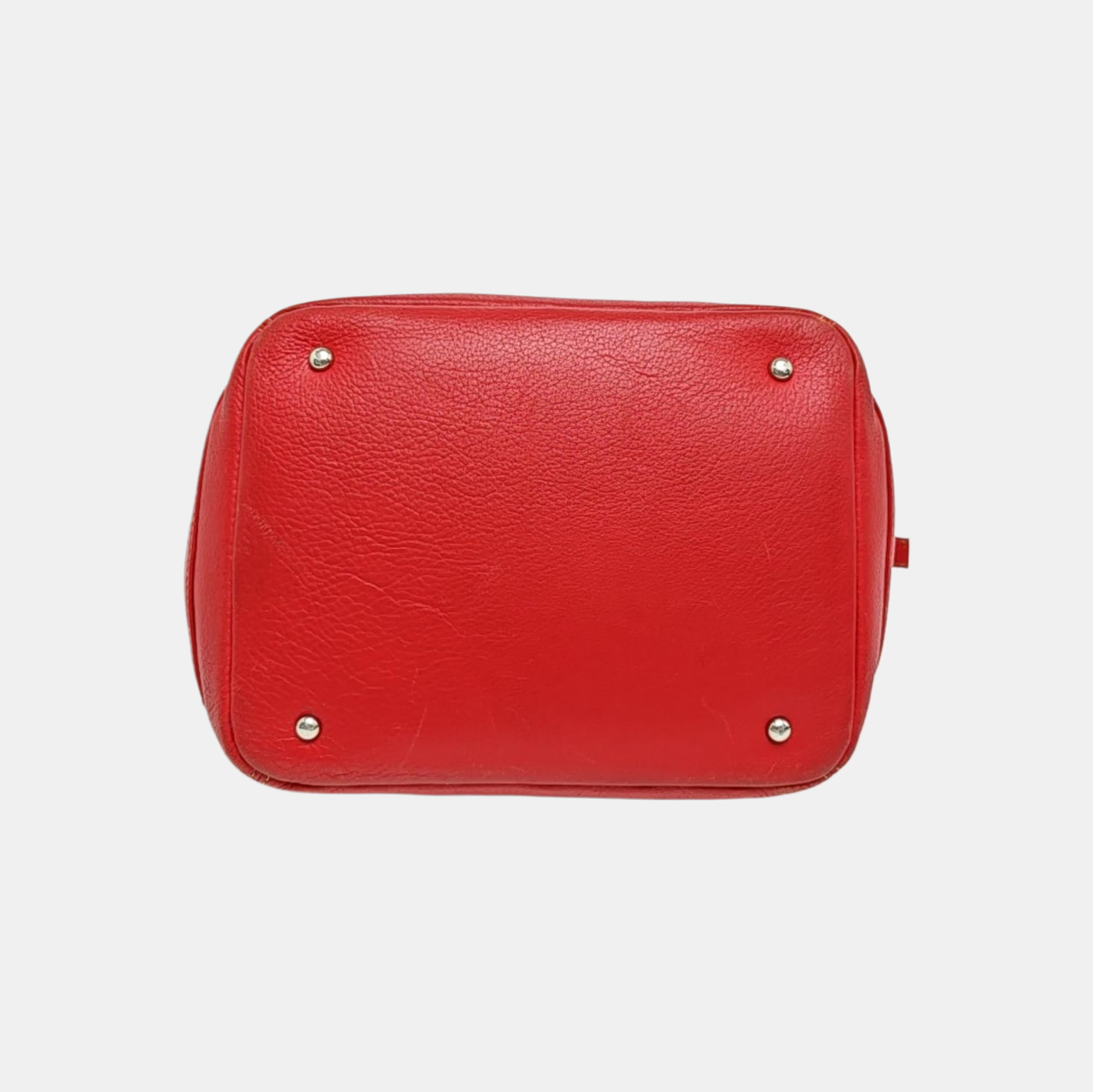 Calfskin Tote Bag Red