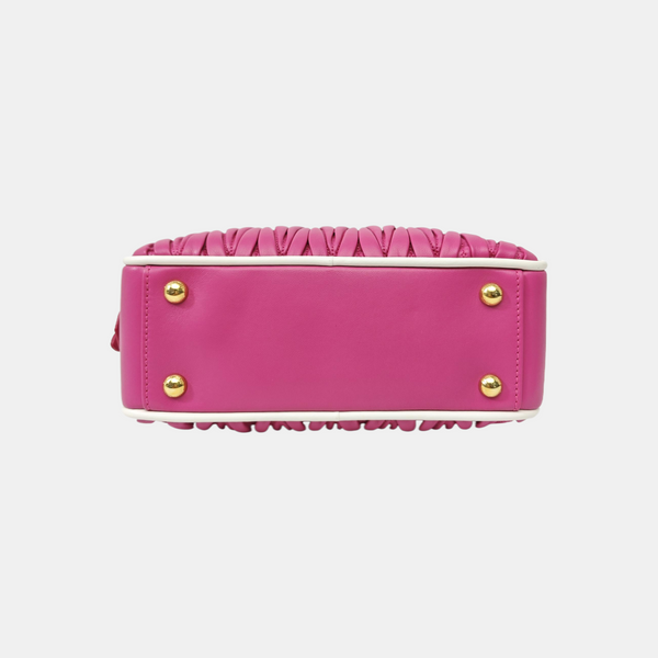 Arcadie Matelassé Small Quilted Lambskin Pink