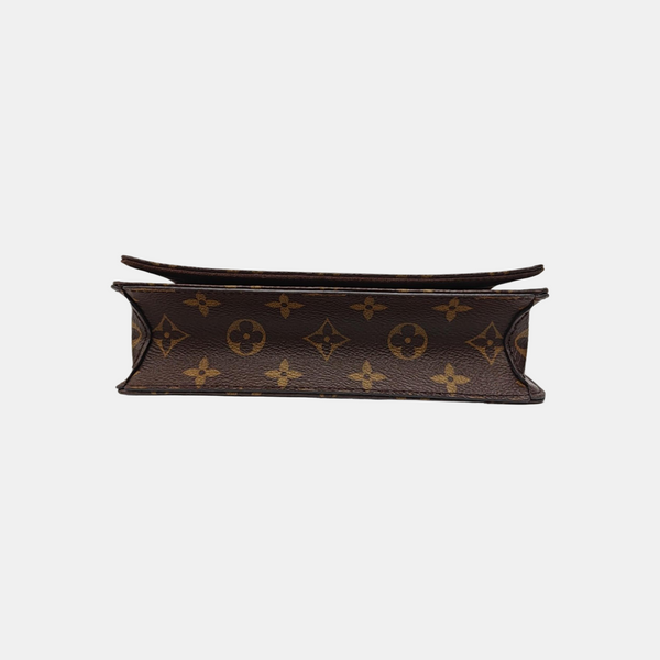 Lily Monogram Coated Canvas Brown