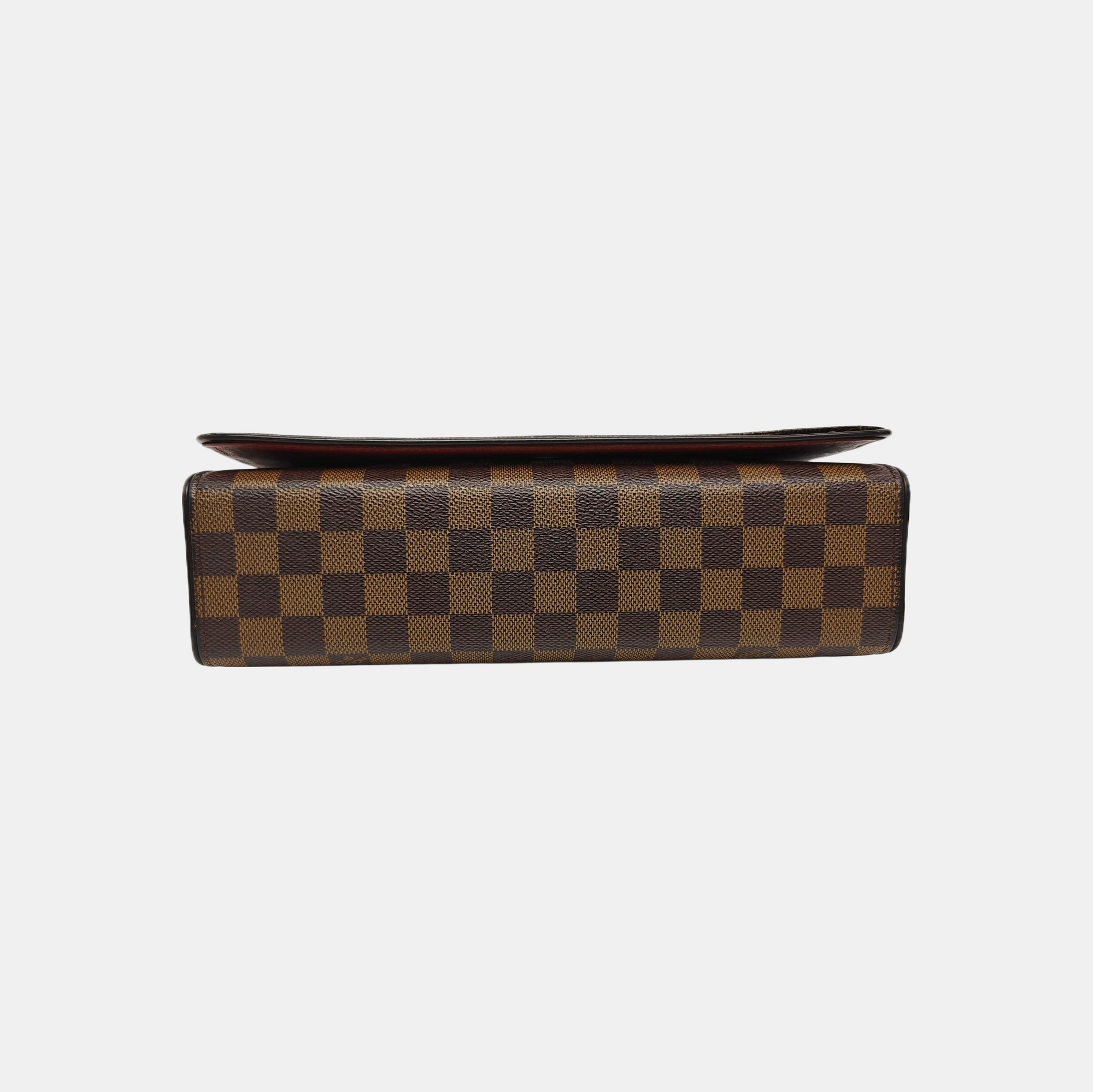 TRIBECA Damier Ebene Coated Canvas Brown
