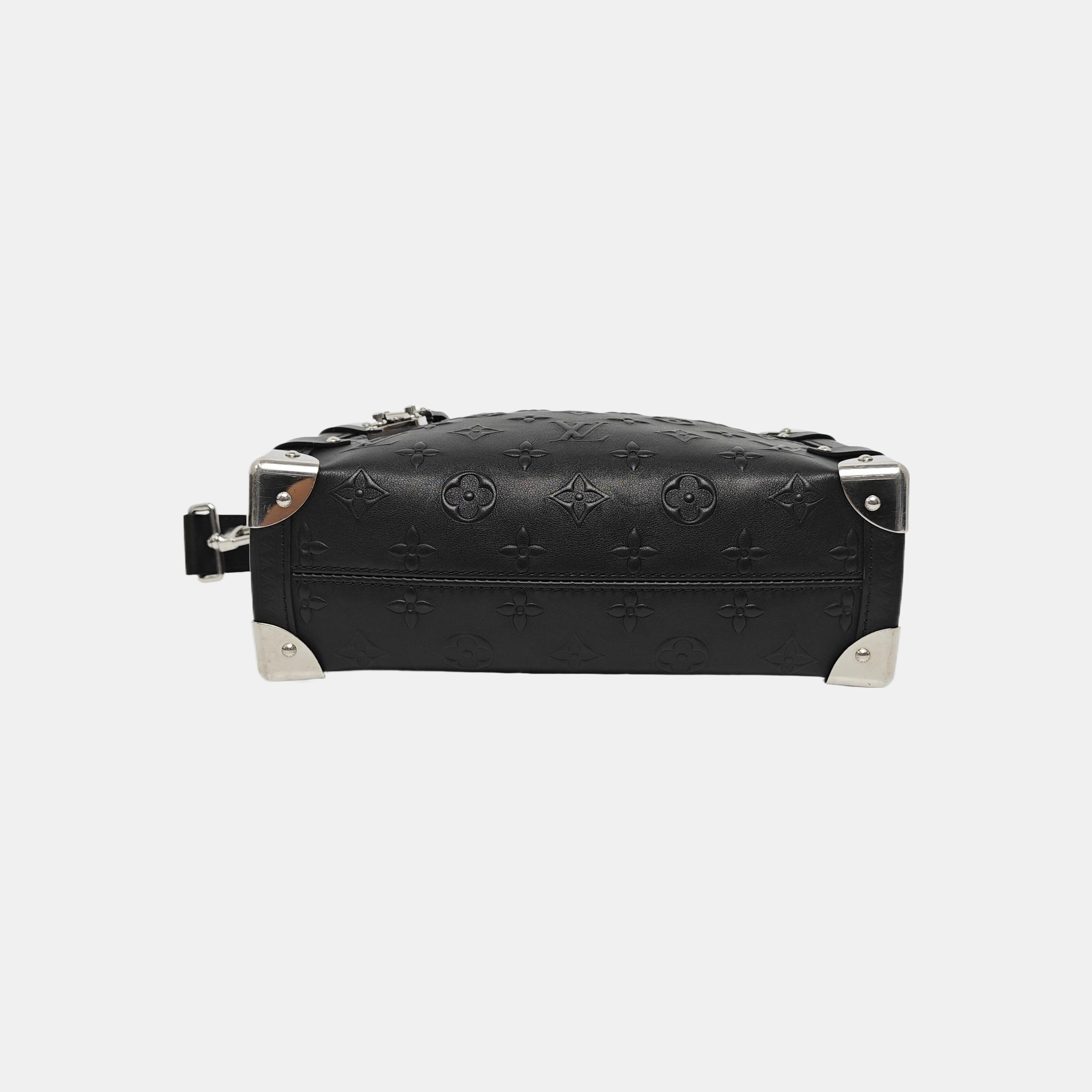 SIDE TRUNK MM Monogram Calfskin Black