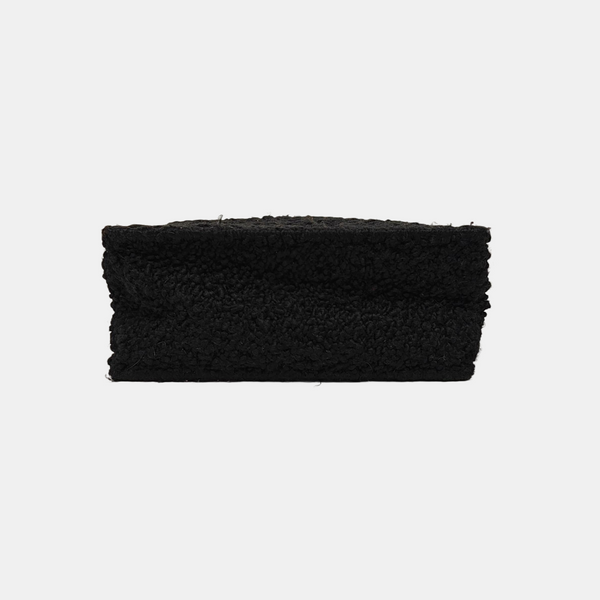 Fabric Top Handle Bag Black