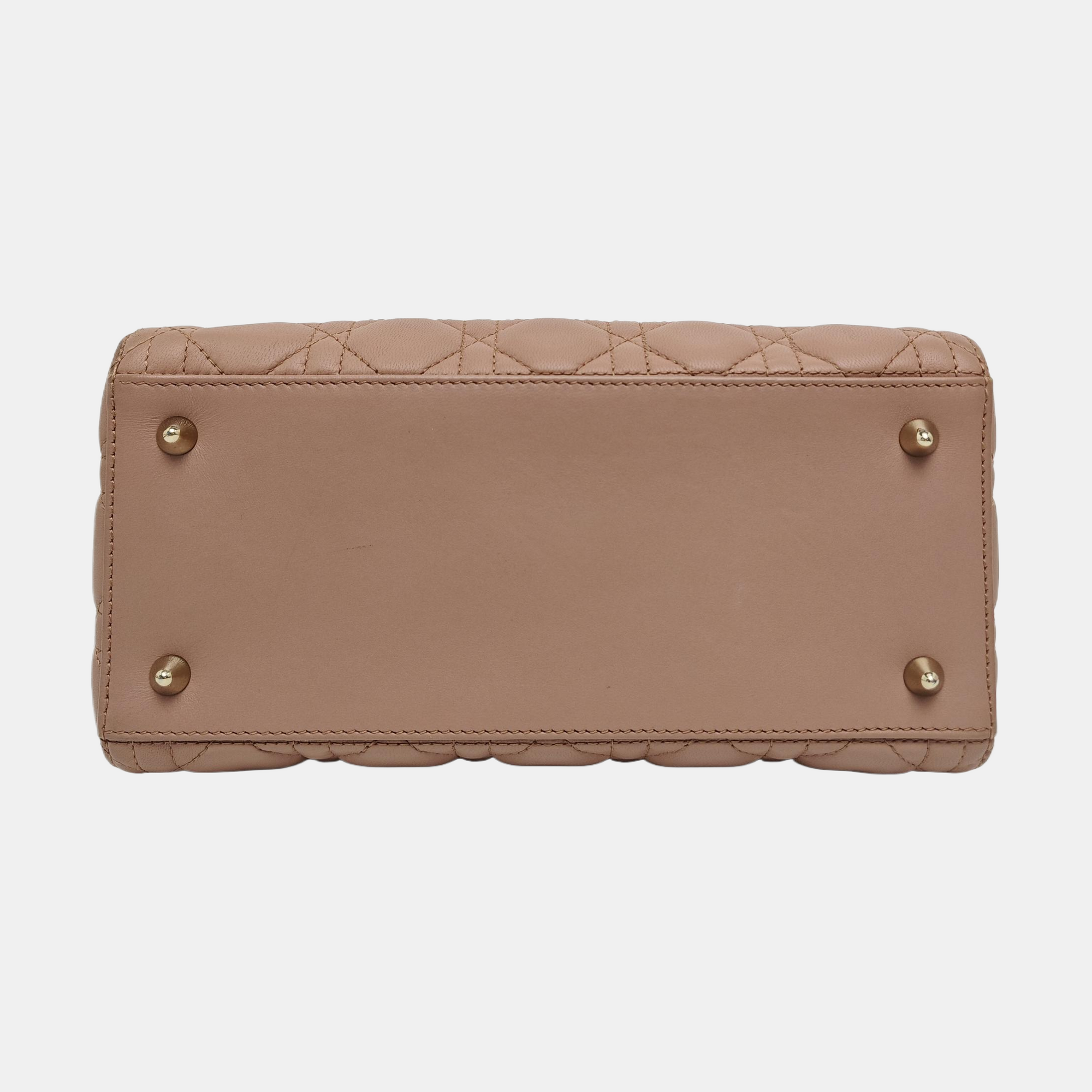 Lady Dior Medium Quilted Lambskin Pink