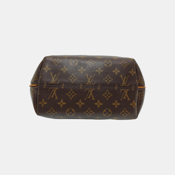 TURENNE Monogram Coated Canvas Brown