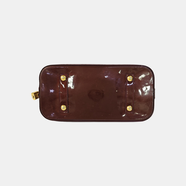 ALMA PM Monogram Patent Leather Red