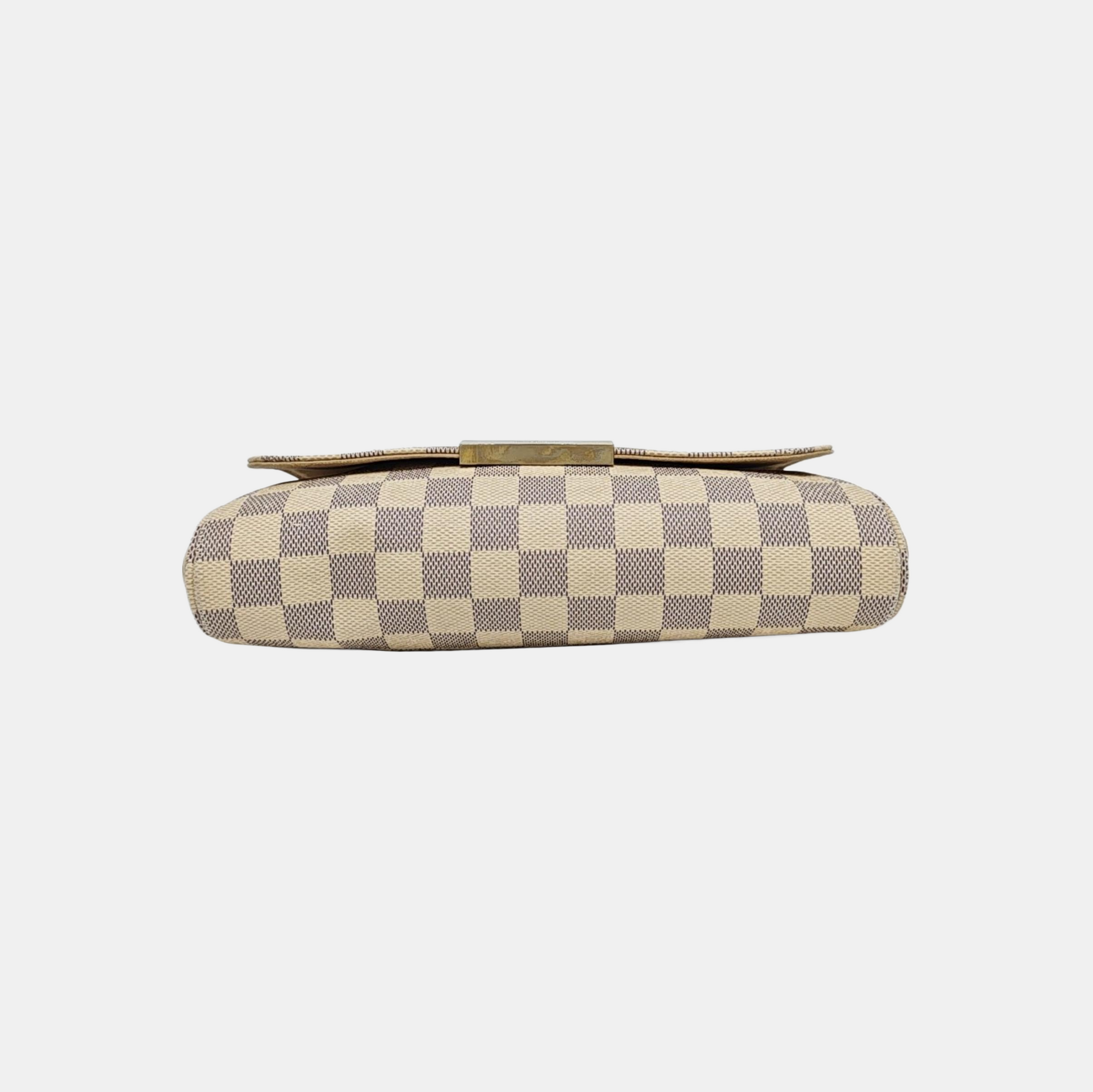 FAVORITE PM Damier Azur Coated Canvas White