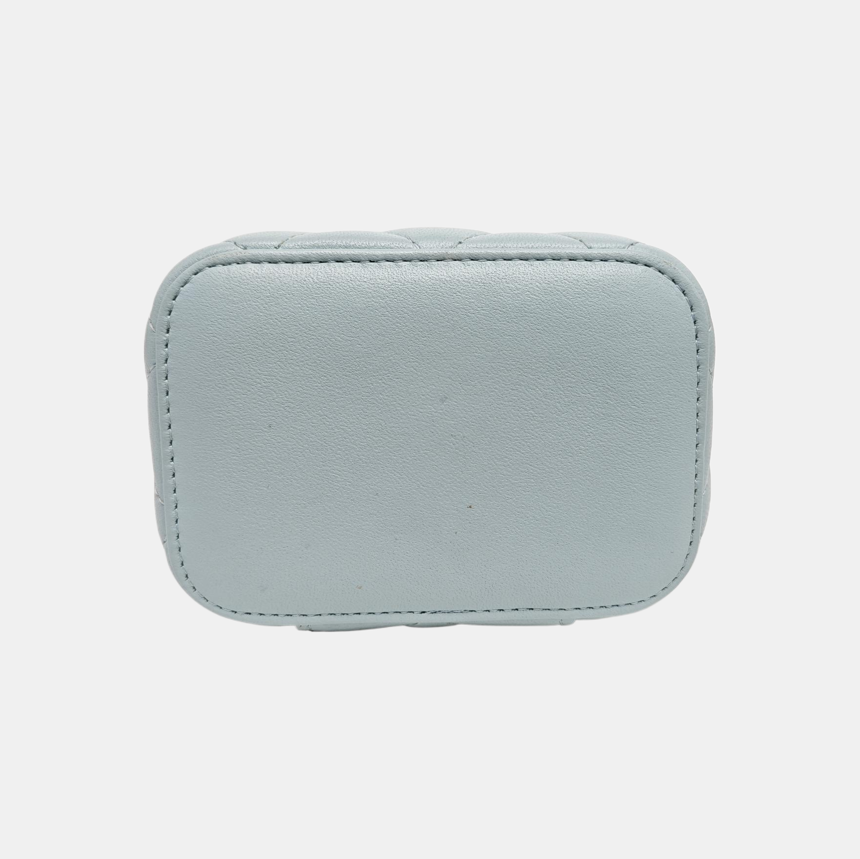 VANITY CASE Small Quilted Lambskin Blue