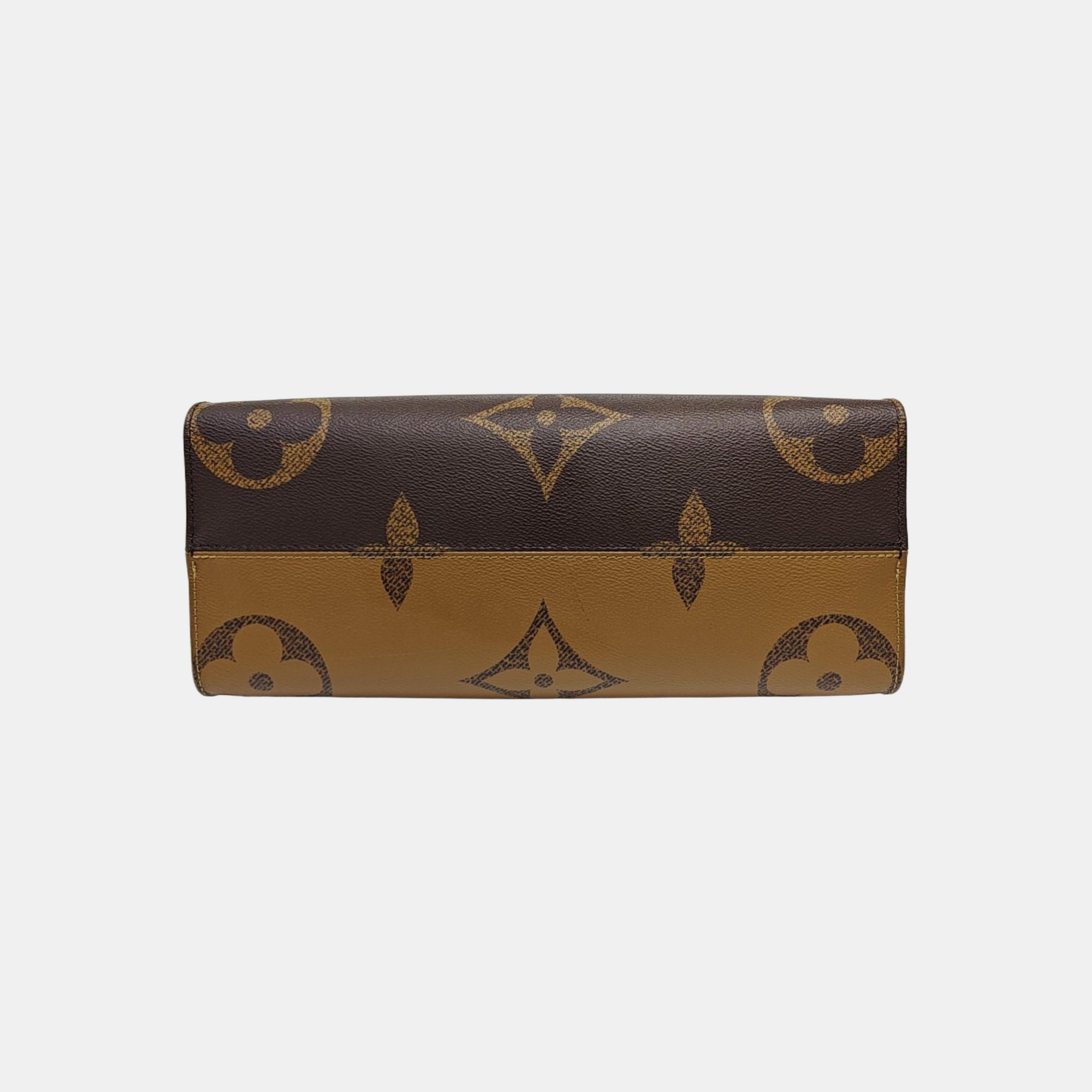 ONTHEGO MM Monogram Coated Canvas Brown