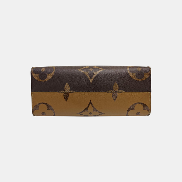 ONTHEGO MM Monogram Coated Canvas Brown