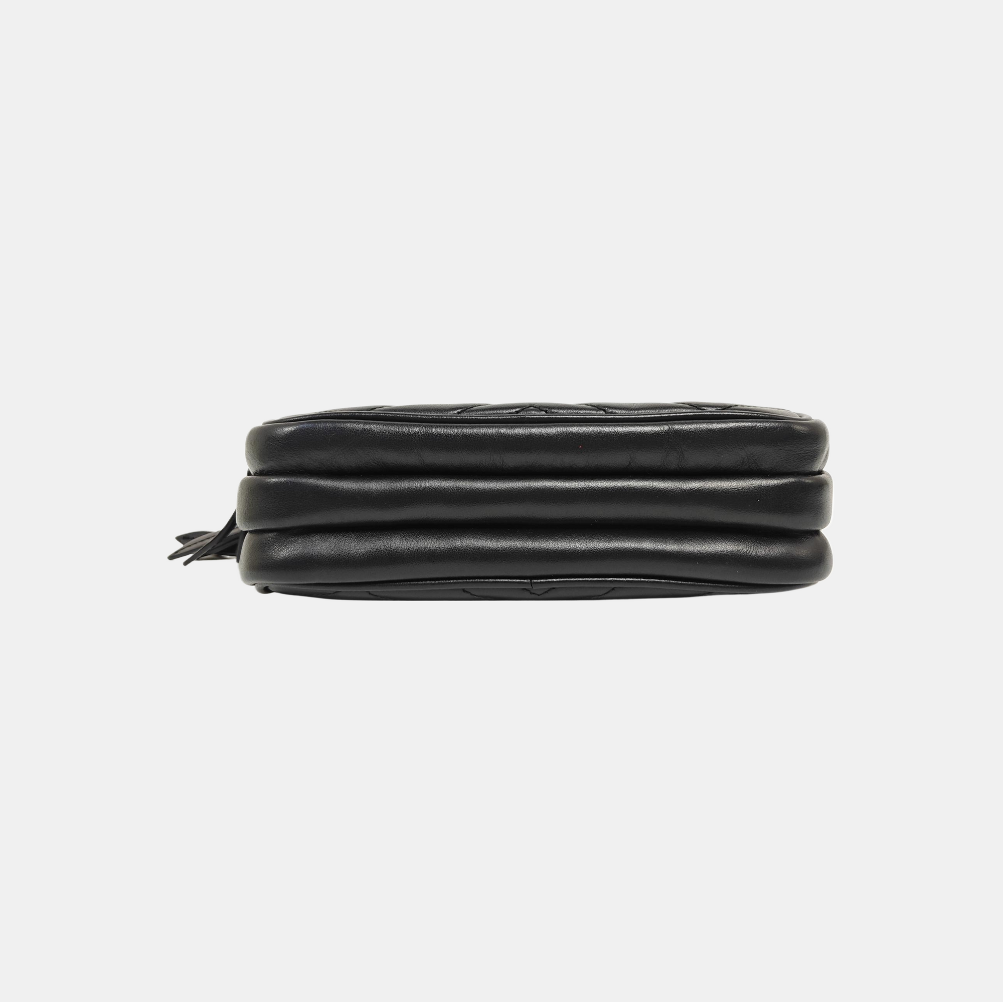 GG Marmont Mini Quilted Calfskin Black