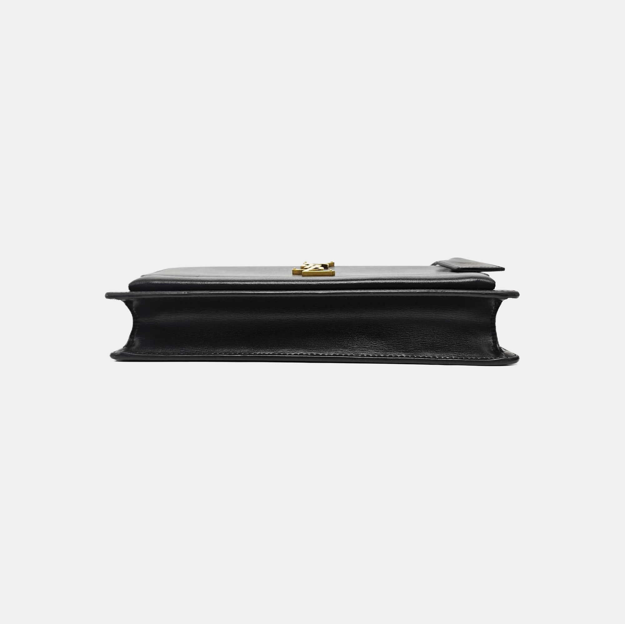 SUNSET Medium Calfskin Black