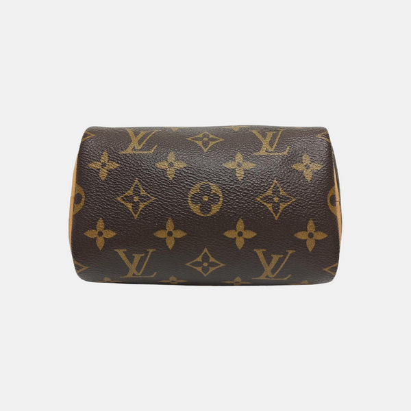 SPEEDY Nano Monogram Coated Canvas Brown