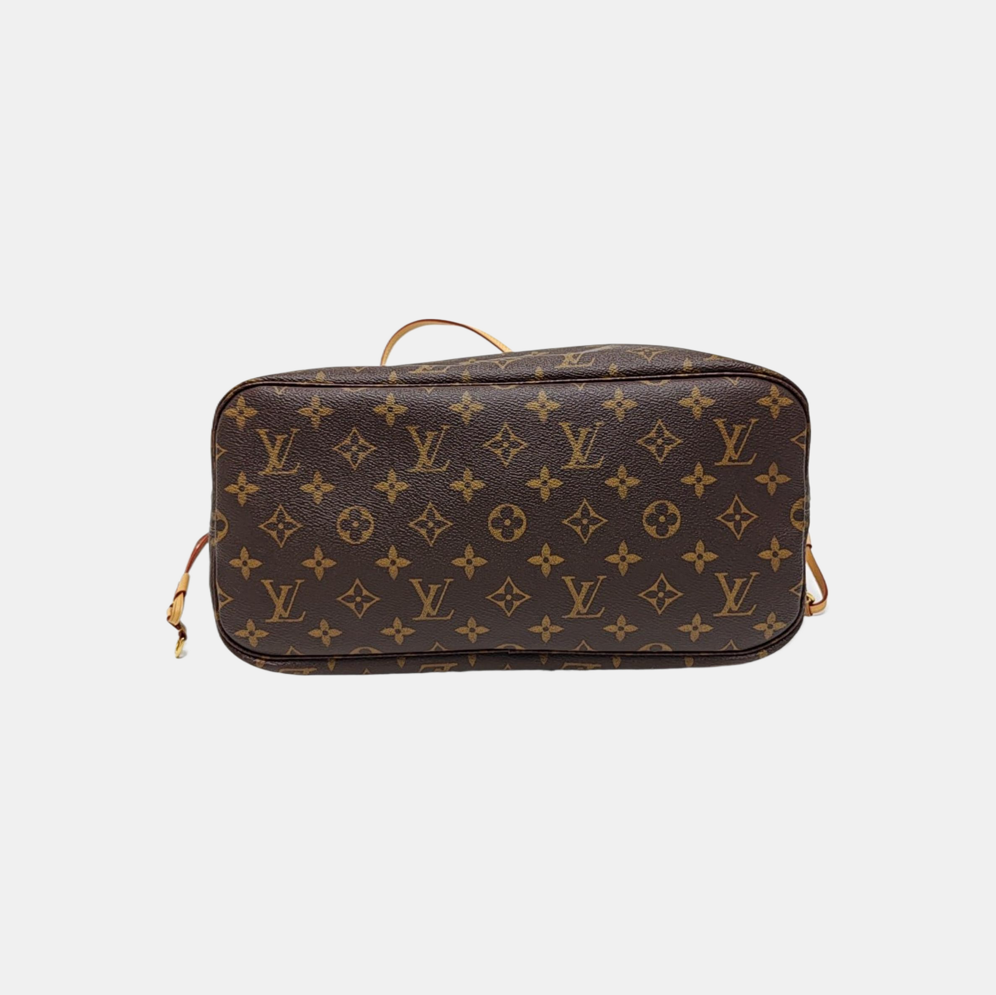 NEVERFULL MM Monogram Coated Canvas Brown