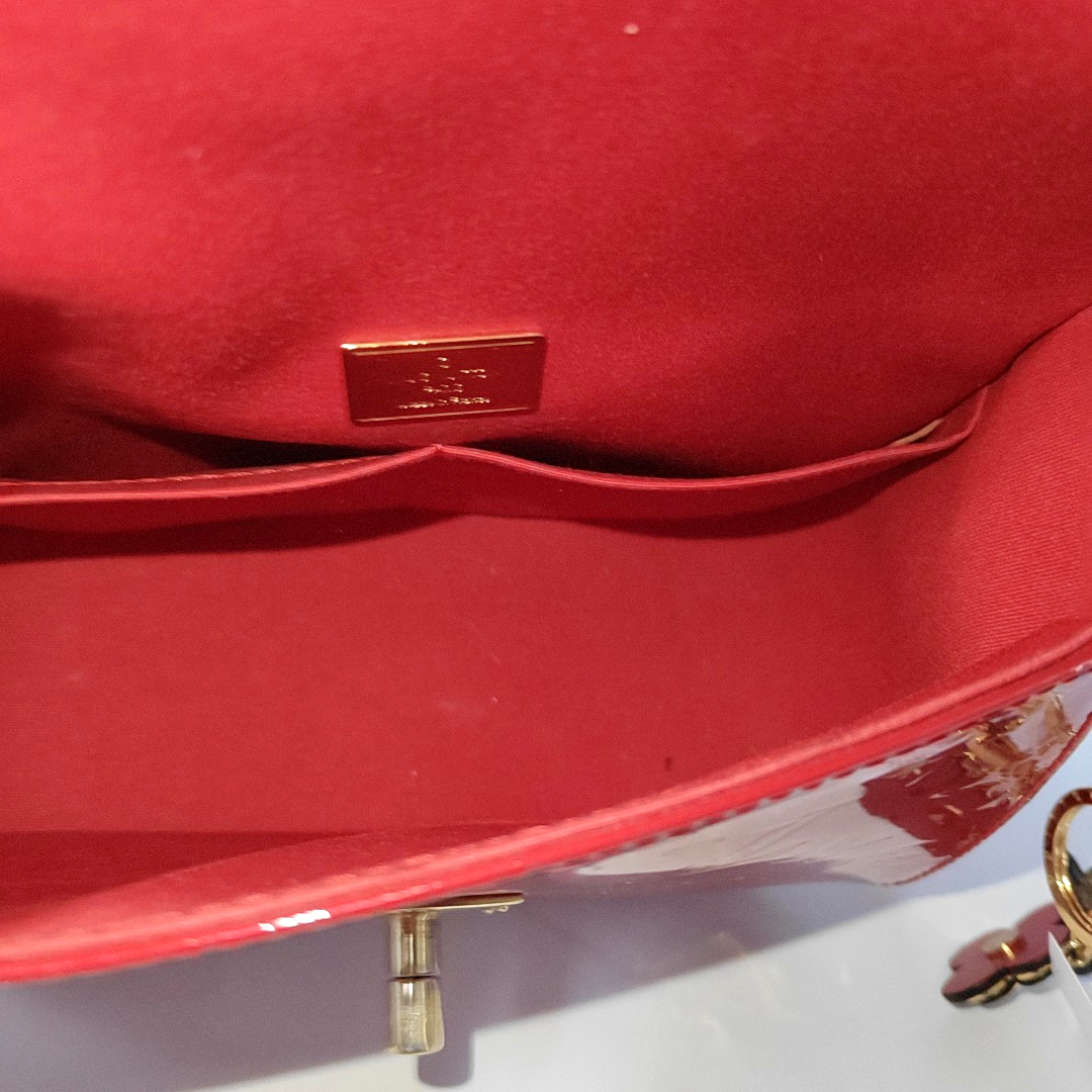 PASADENA PM Monogram Calfskin Red
