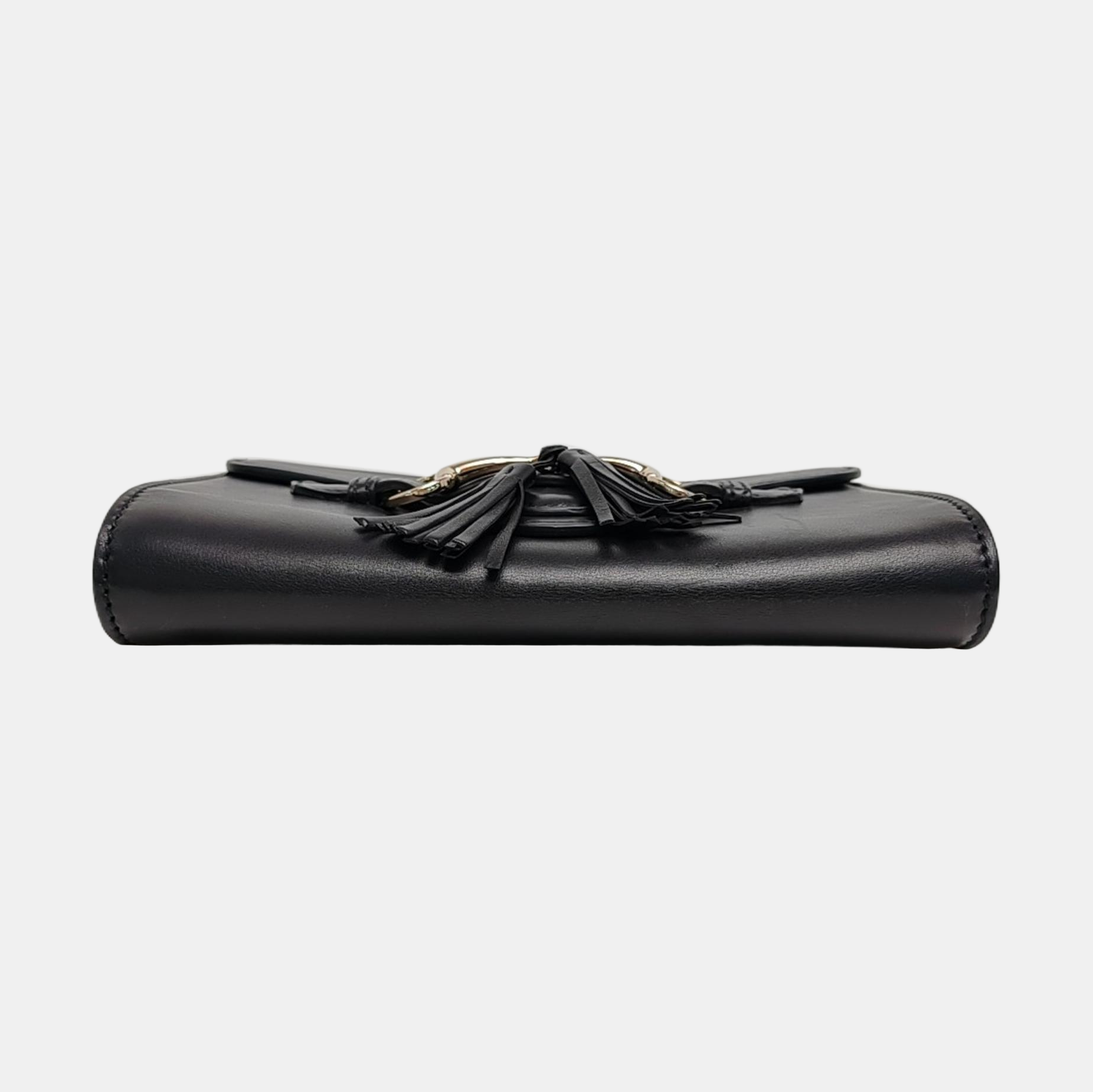 Emily Chain Calfskin Black