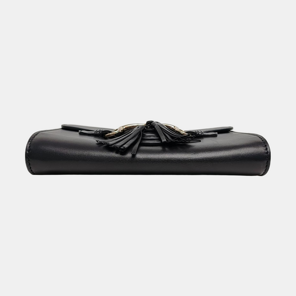 Emily Chain Calfskin Black