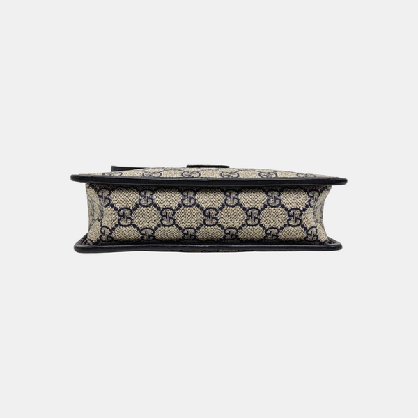 GG Supreme Mini Monogram Coated Canvas Beige