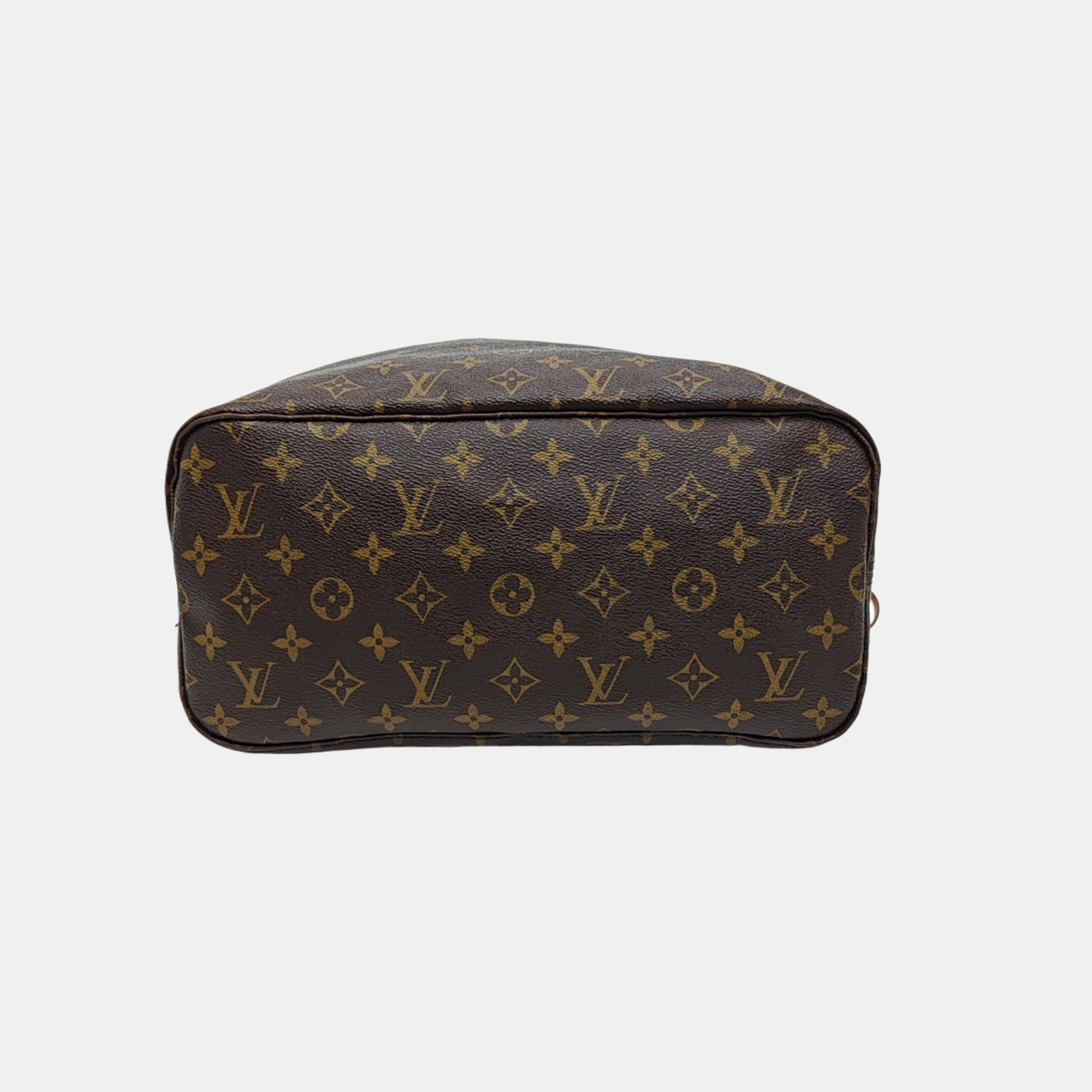 NEVERFULL MM Monogram Coated Canvas Brown