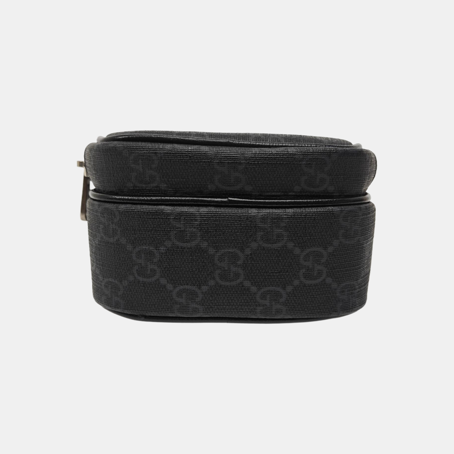 Coated Canvas Shoulder Bag Mini Black
