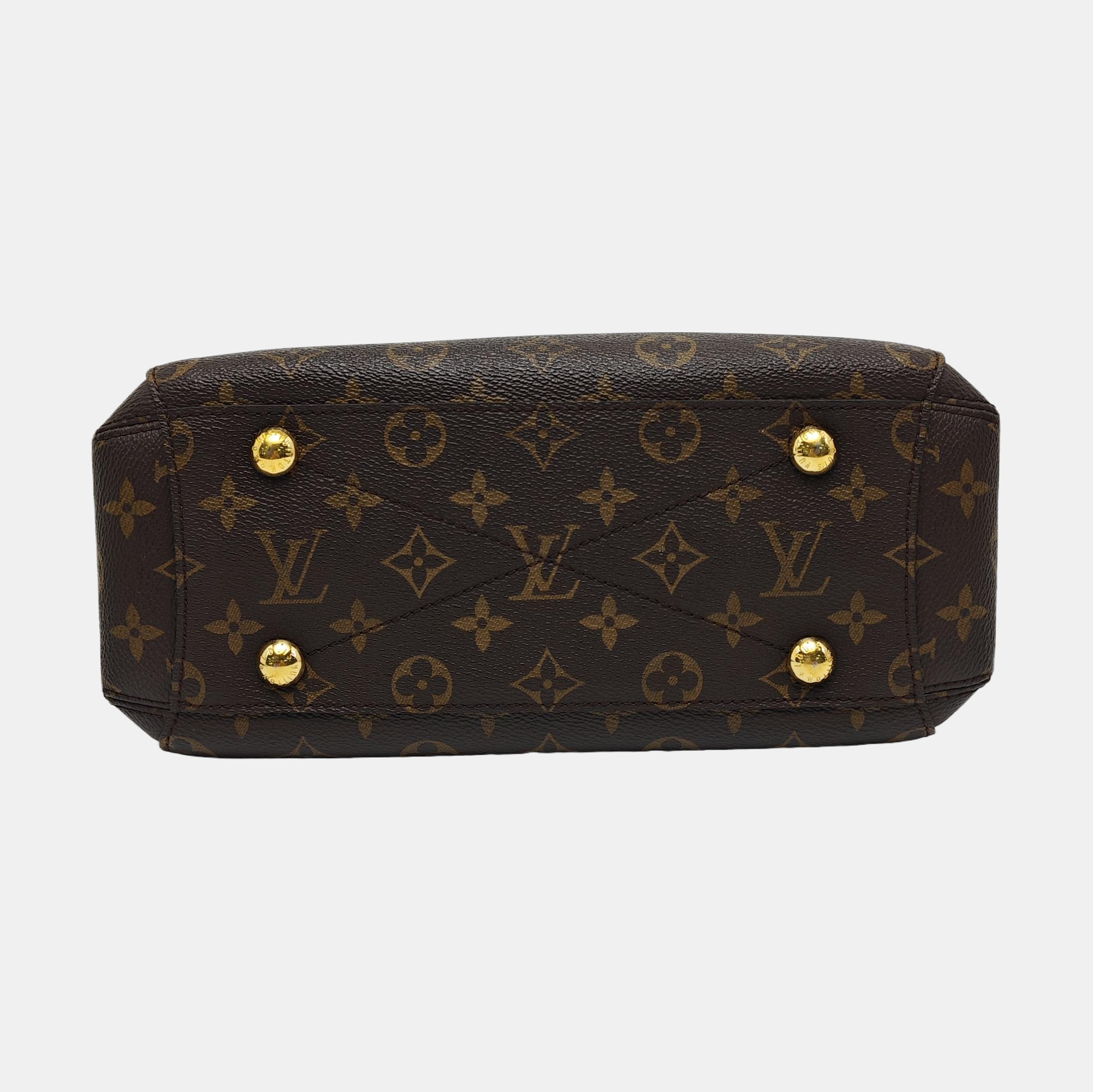 MONTAIGNE BB Monogram Coated Canvas Brown