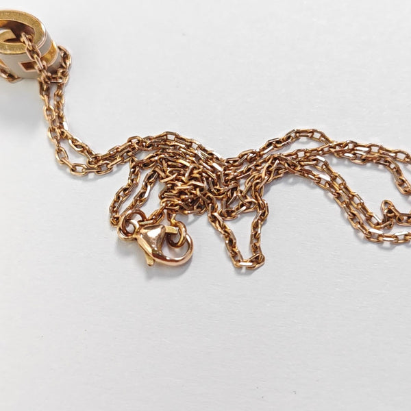 Pop H Metal Rose Gold Necklace