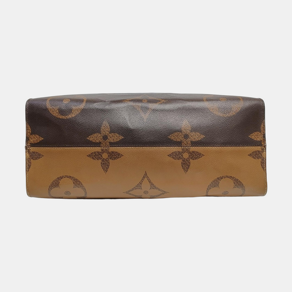 Authenticated pre-owned  ONTHEGO GM Monogram Coated Canvas Brown - Tote Bag at Looply
