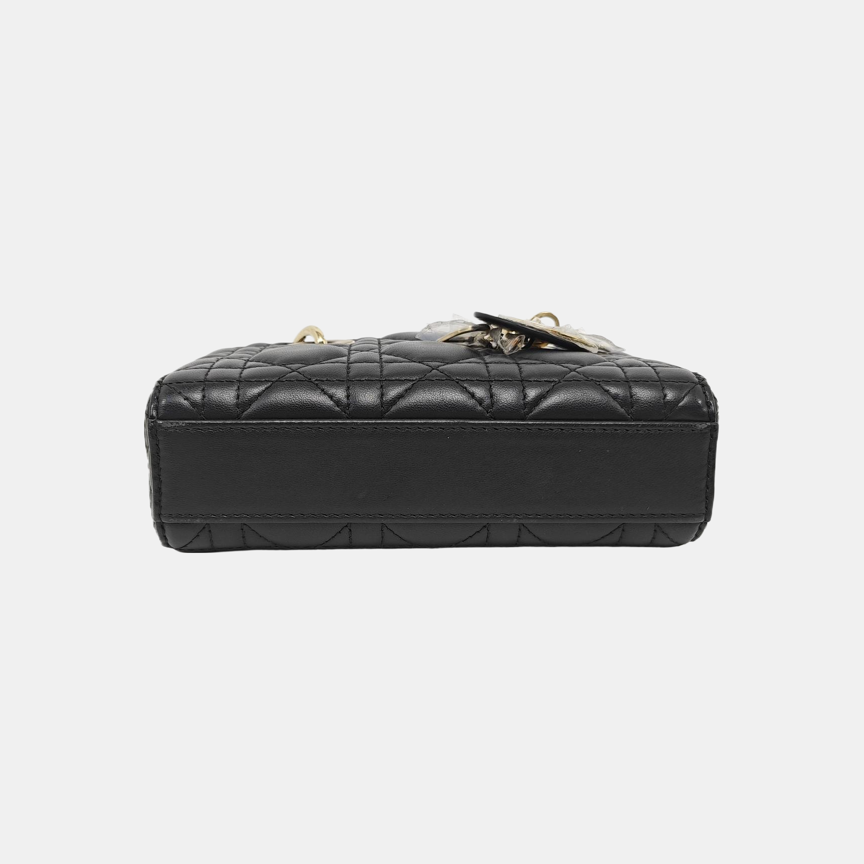 Lady D-Joy Super Mini Cannage Lambskin Black