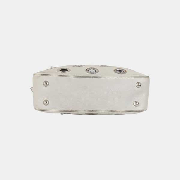 Calfskin Shoulder Bag White