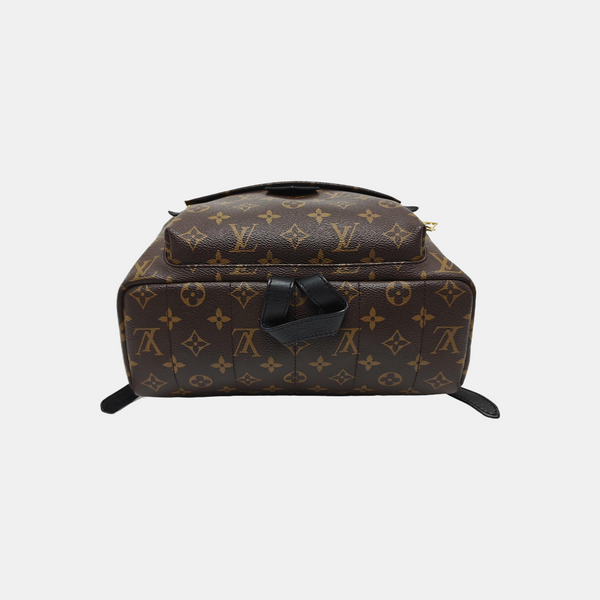 Monogram Coated Canvas Backpack Brown