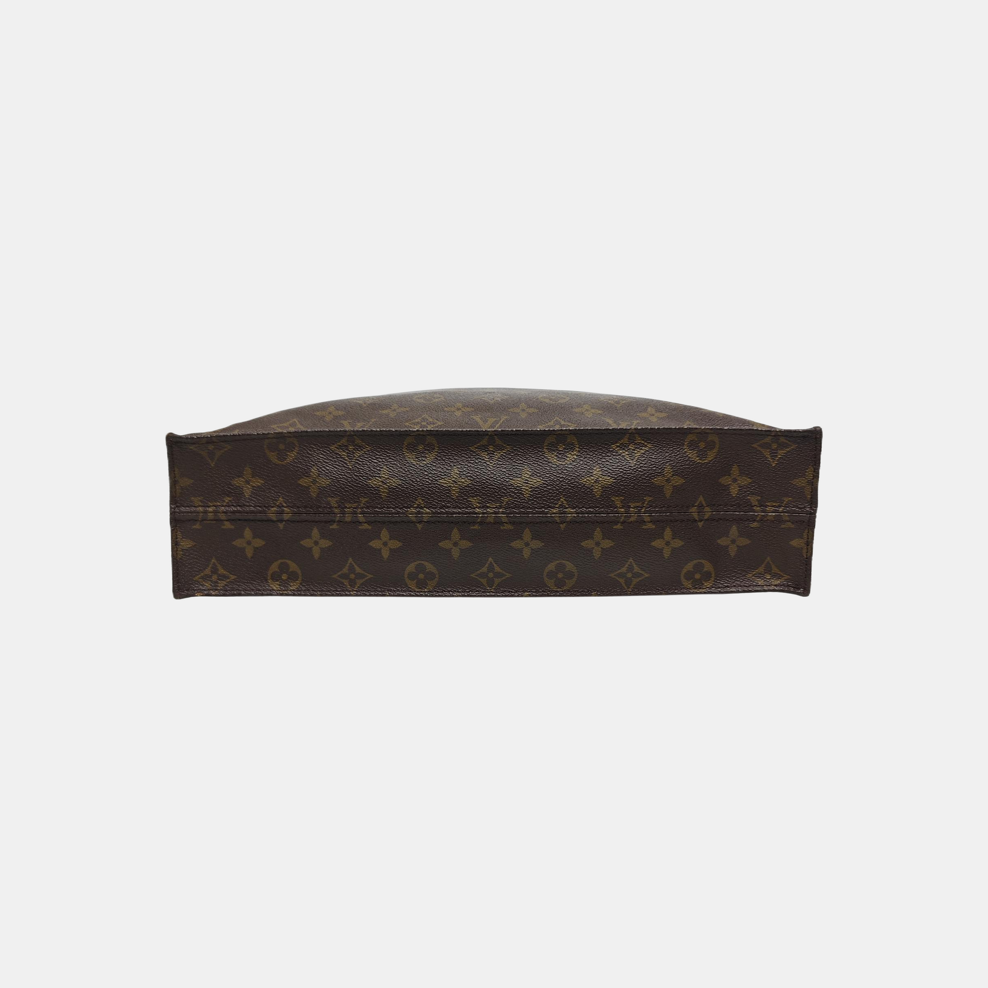 SAC PLAT GM Monogram Coated Canvas Brown