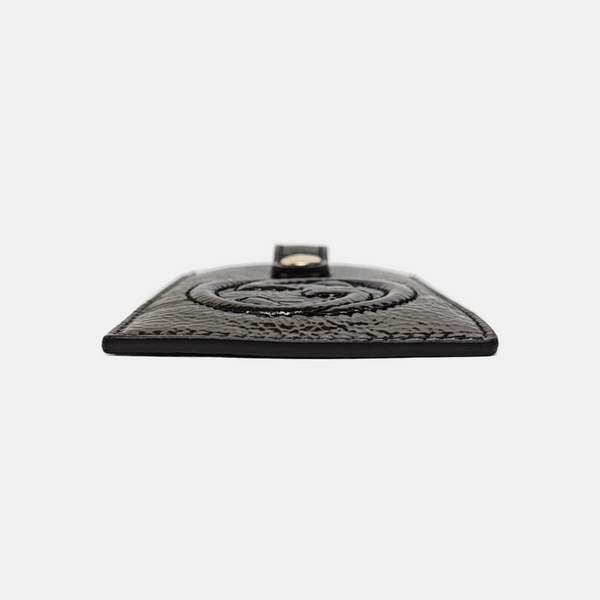 Patent Leather Card Holder Green