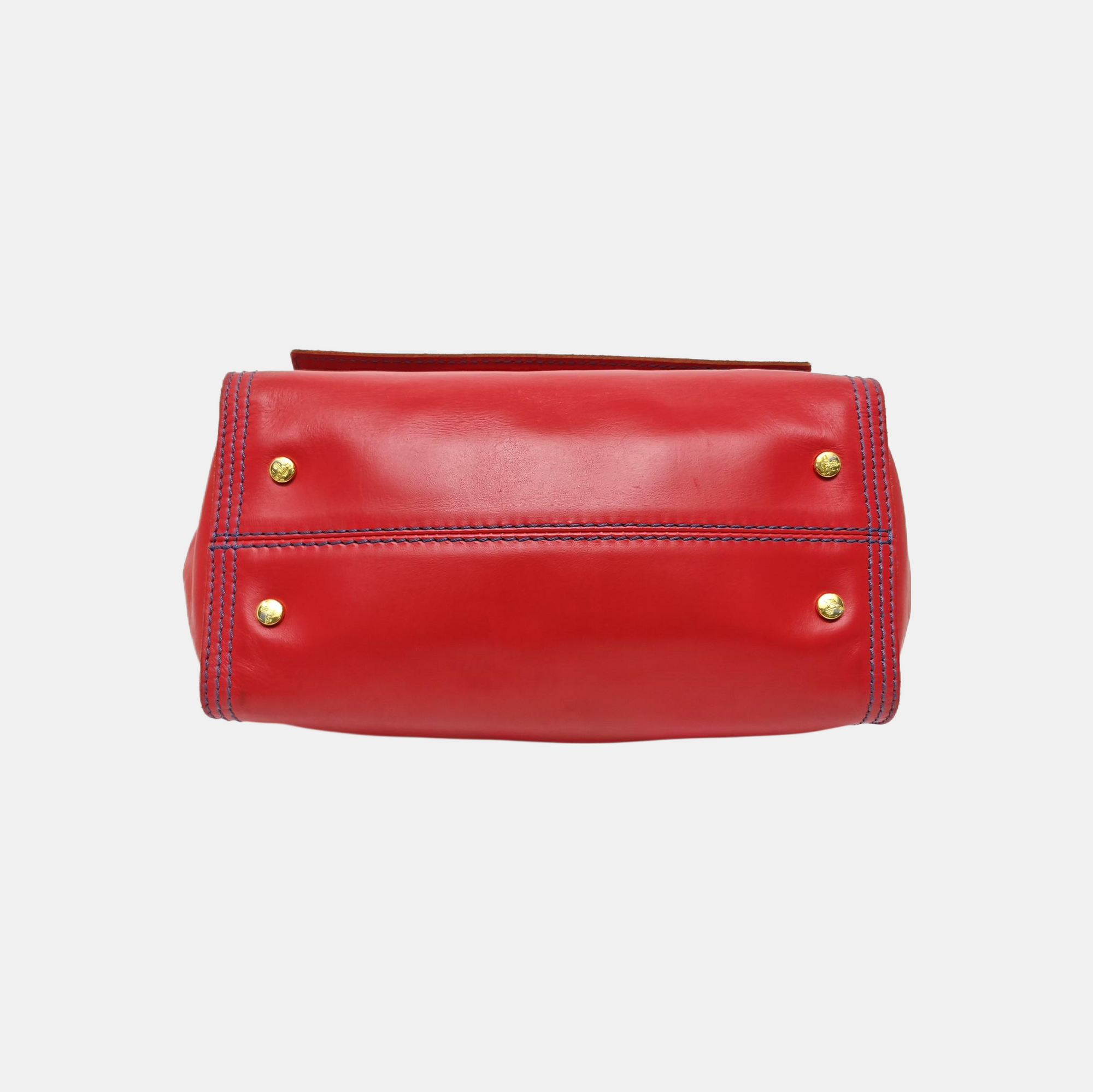 Quilted Calfskin Shoulder Bag Red